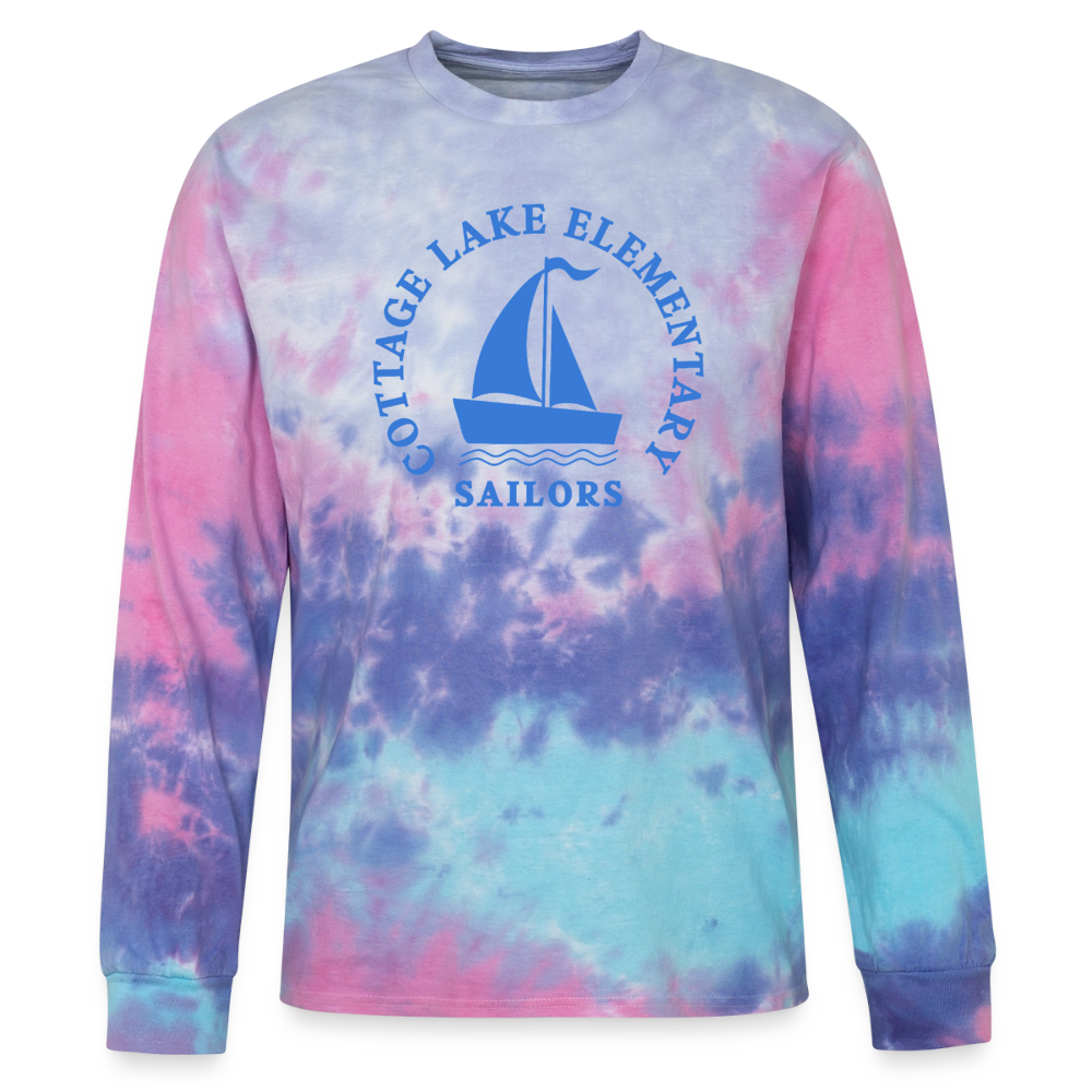 CL Spring | Tie Dye Long Sleeve T-shirt - cotton candy