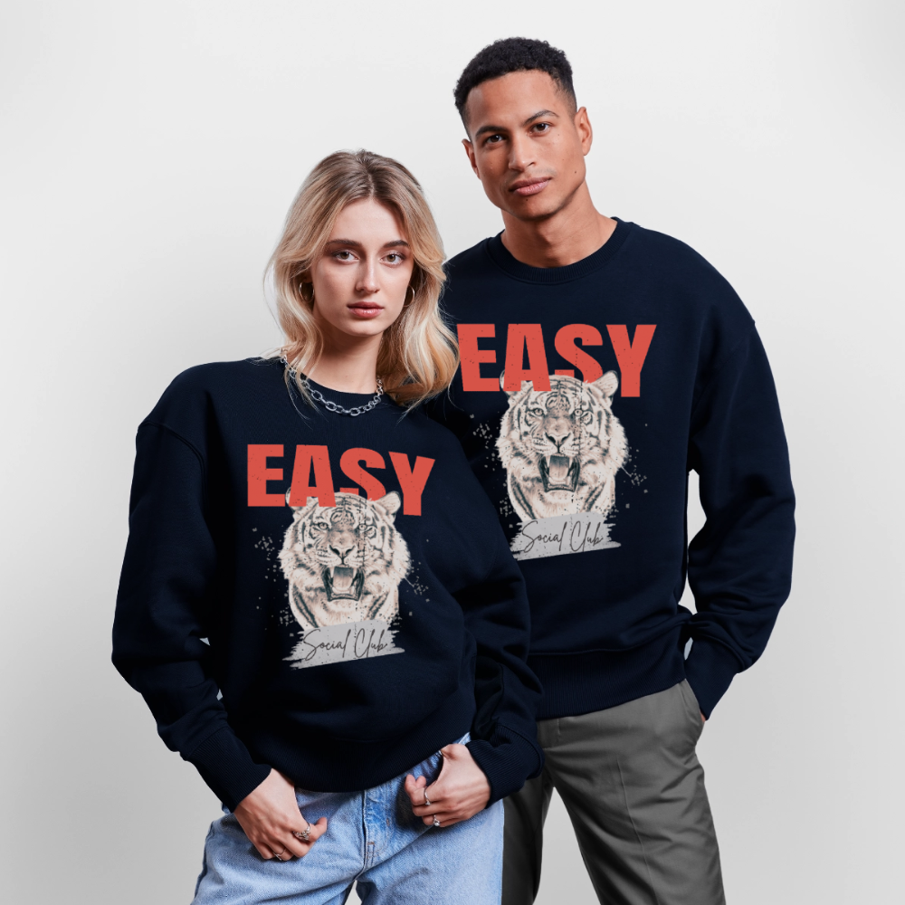 EASY |  Oversized Organic Sweatshirt - french navy