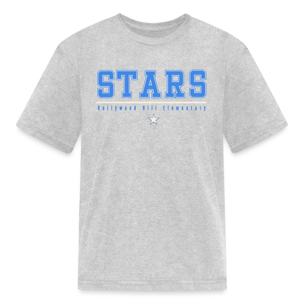 Stars Underlined HH Kids Tee - heather gray