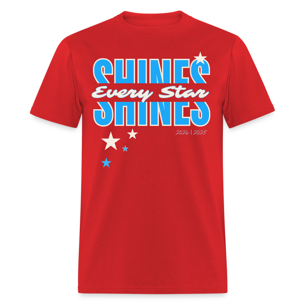 SHINE - EVERY STAR  T-Shirt - red