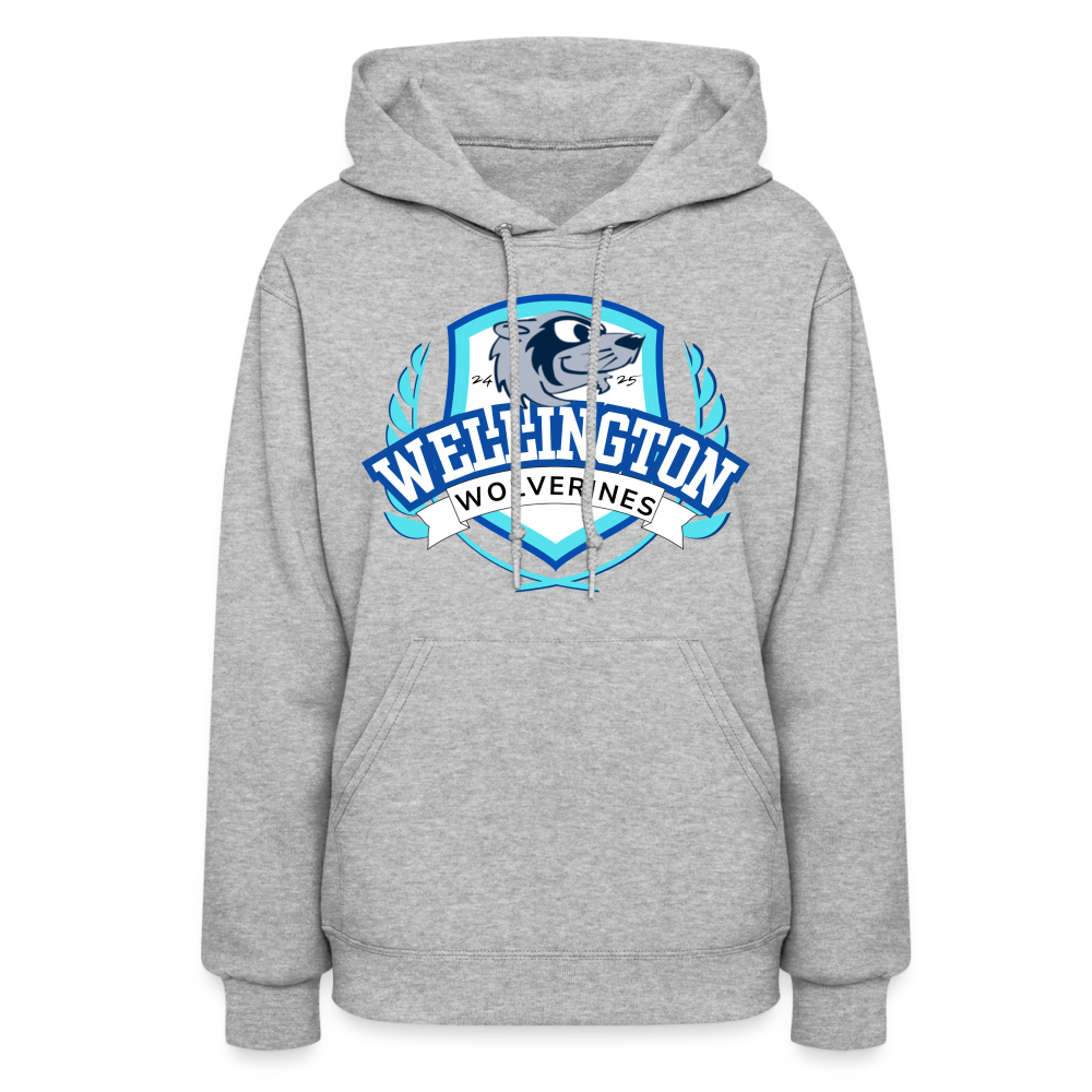 WELLINGTON Women's Hoodie - heather gray