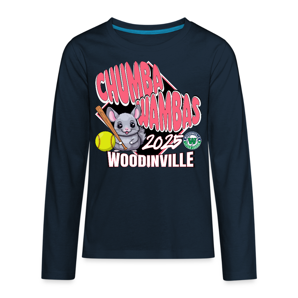 CW Kids' Premium Long Sleeve T-Shirt - deep navy