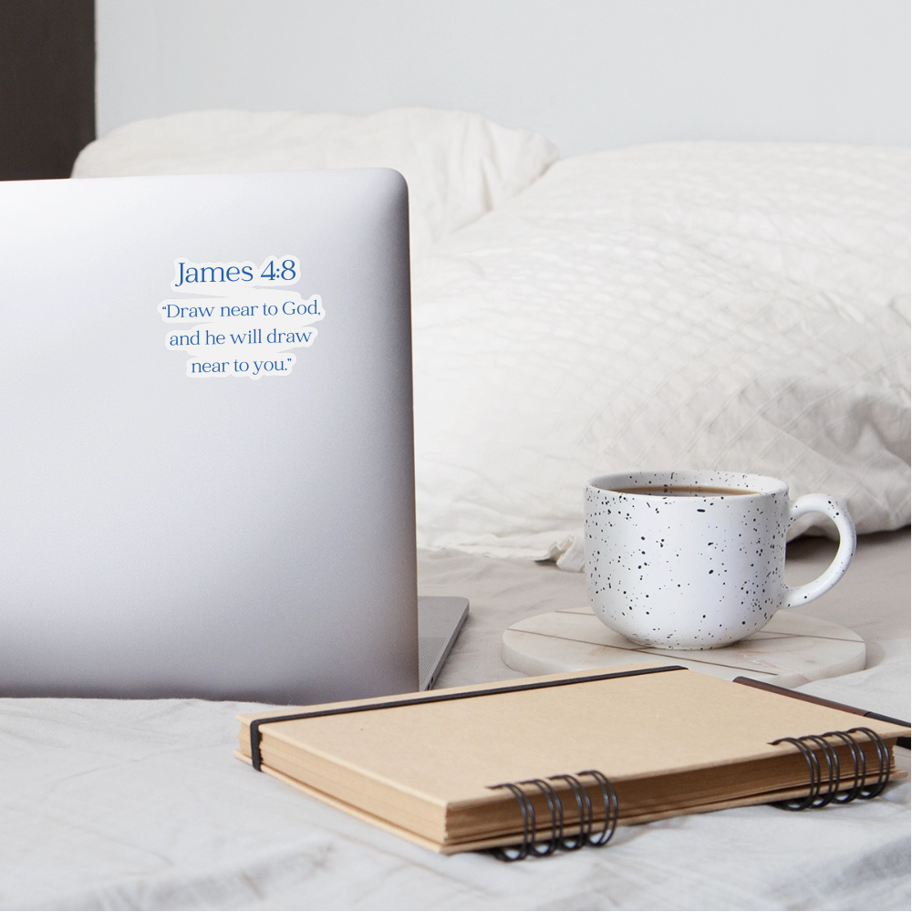 JAMES 4:8 | Sticker - white matte