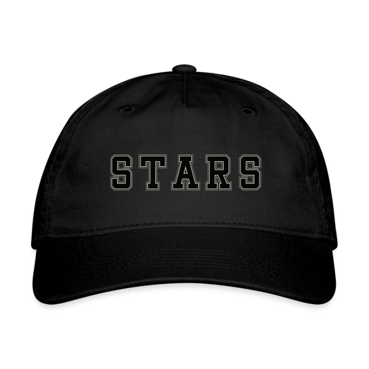 BLACK STARS Organic Baseball Cap - black
