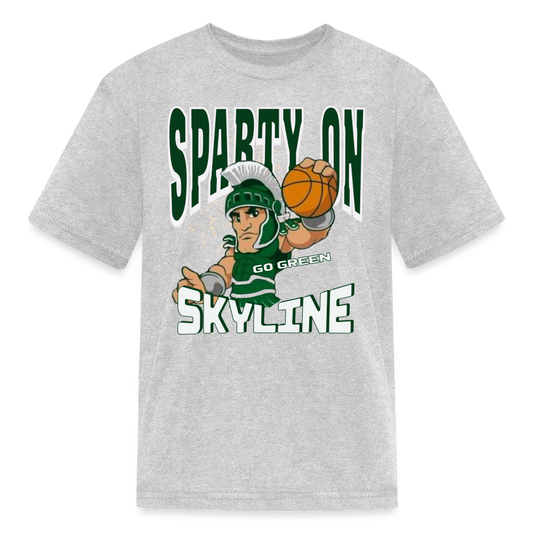 SLAM DUNK SPARTY ON Kids' T-Shirt - heather gray