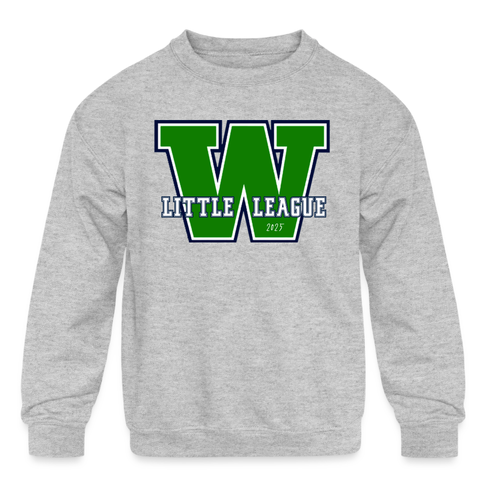 WLL LOGO Kids' Crew - heather gray