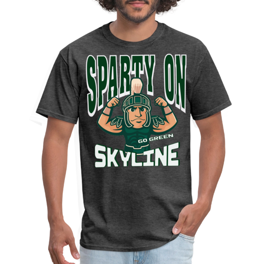 MUSCLE SPARTY ON Unisex Classic T-Shirt - heather black