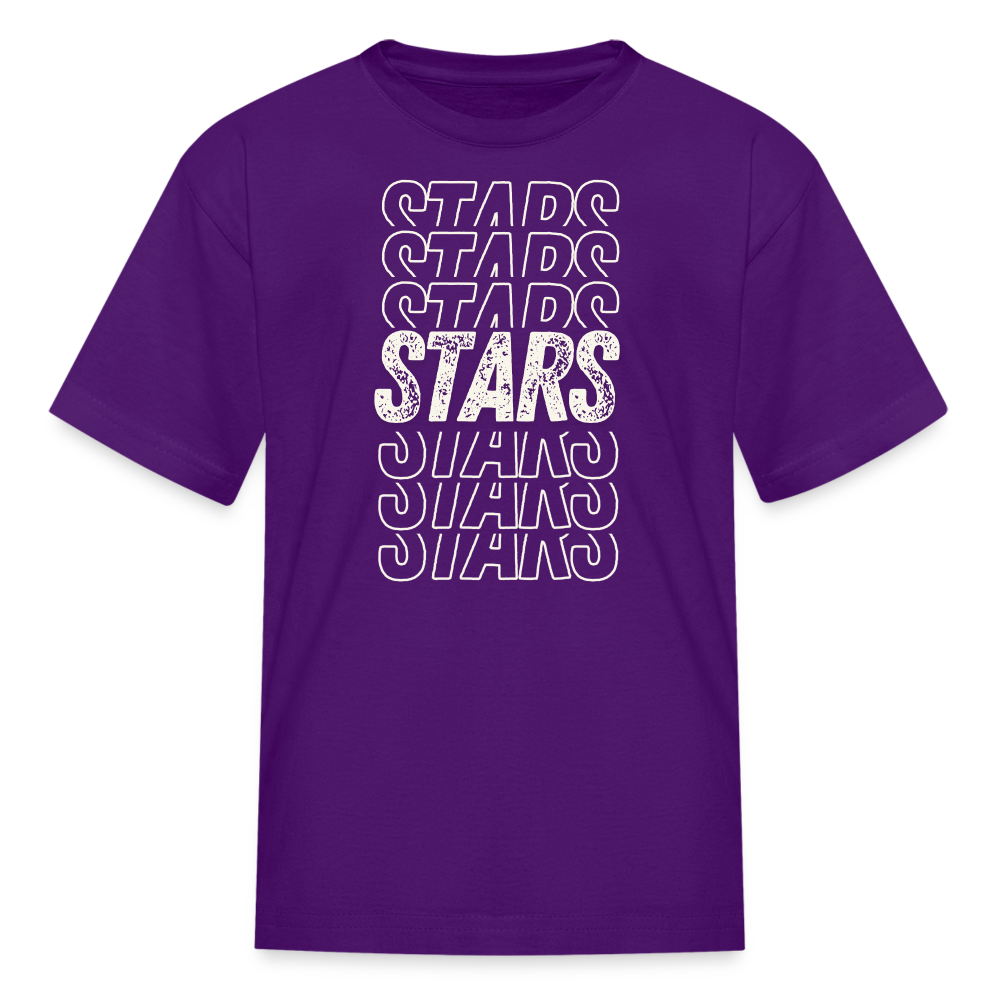 Stars on repeat - Grade Level Colors Kids' T-Shirt - purple