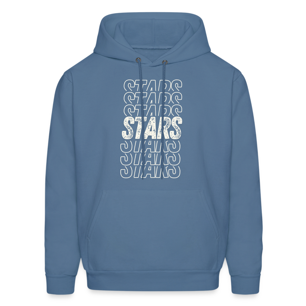 STARS ON REPEAT Adult Hoodie - denim blue