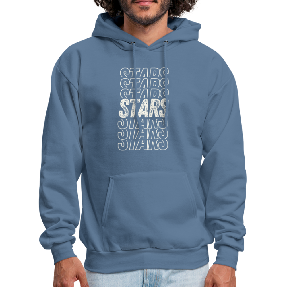 STARS ON REPEAT Adult Hoodie - denim blue