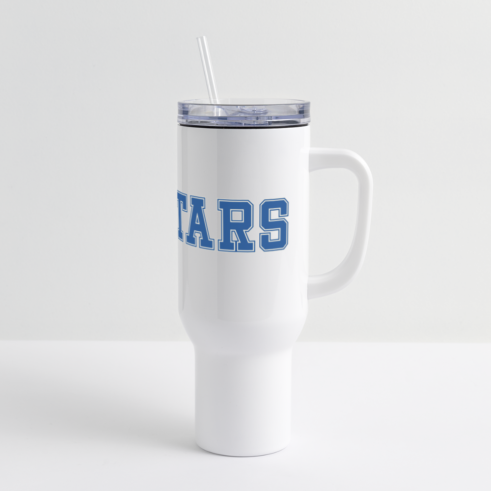 NAVY STARS 40 oz Travel Tumbler - white