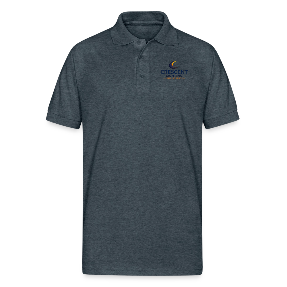 Crescent Lighting | Gildan Unisex 50/50 Jersey Polo - deep heather