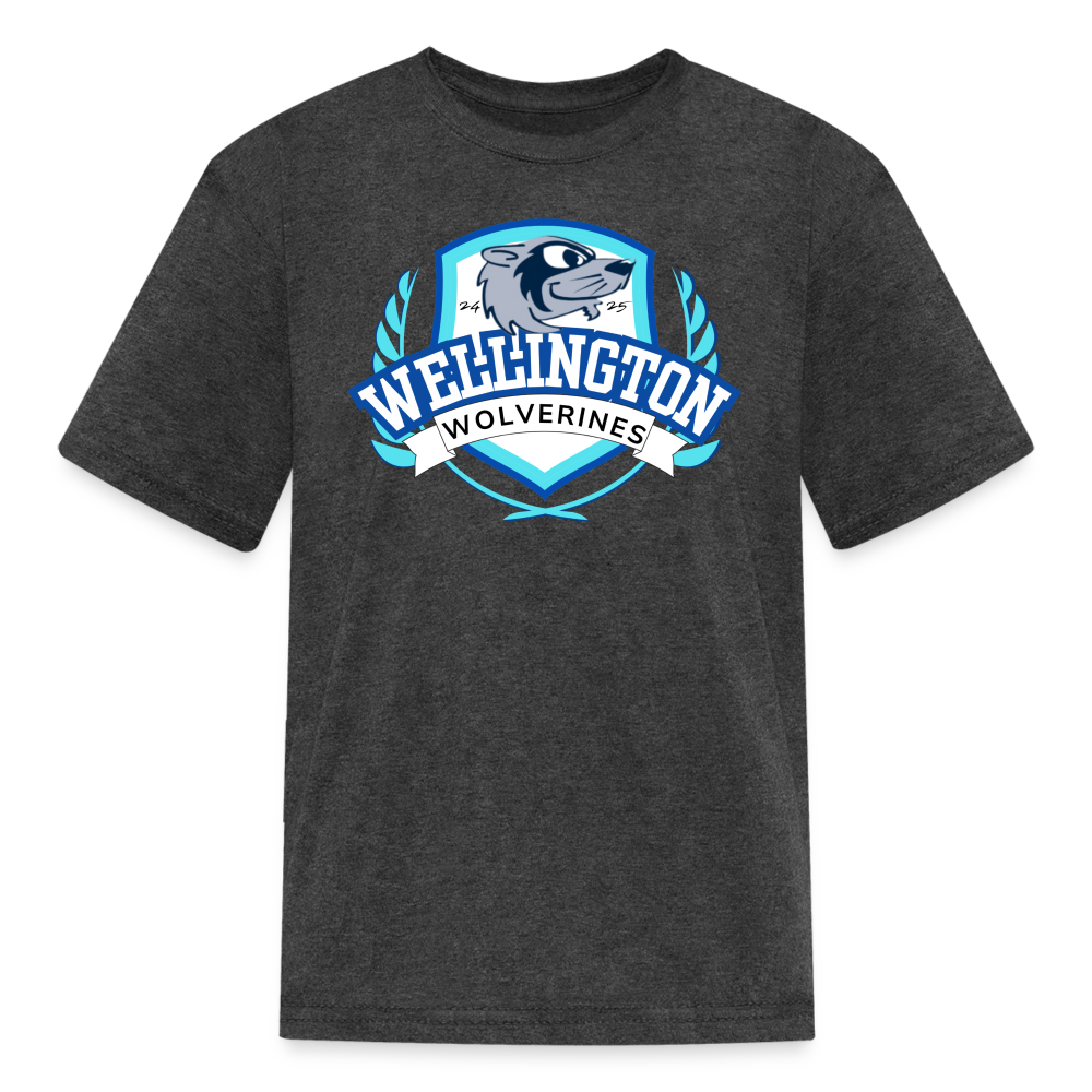 Wellington Kids' T-Shirt - heather black