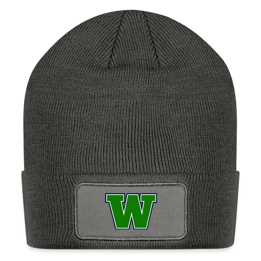 WLL Patch Beanie - charcoal grey