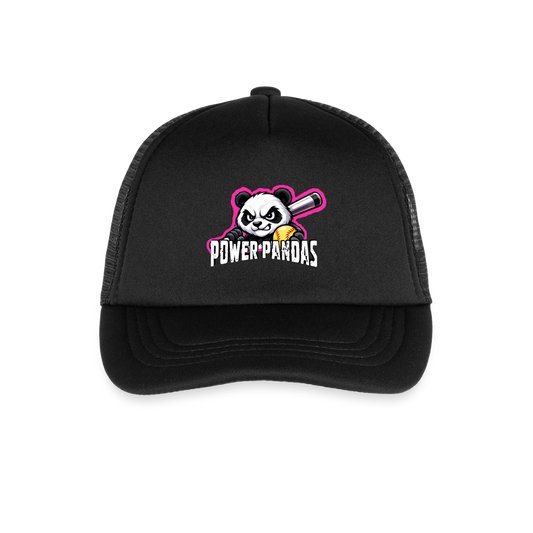 Power Pandas | BLACK | Kid's Trucker Cap - black