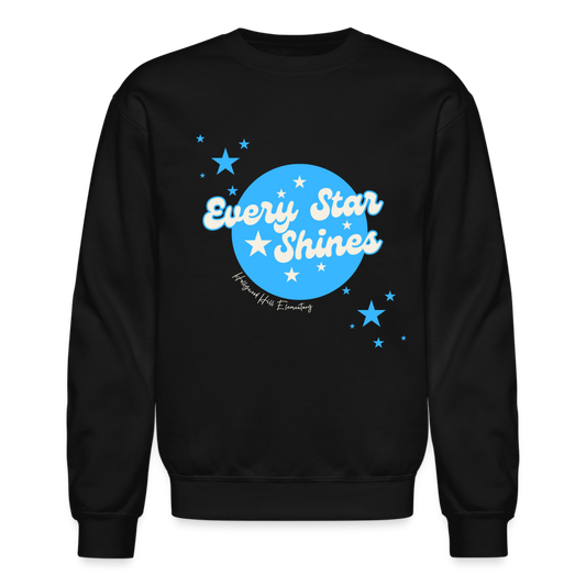 SHINE ON  CREW - black