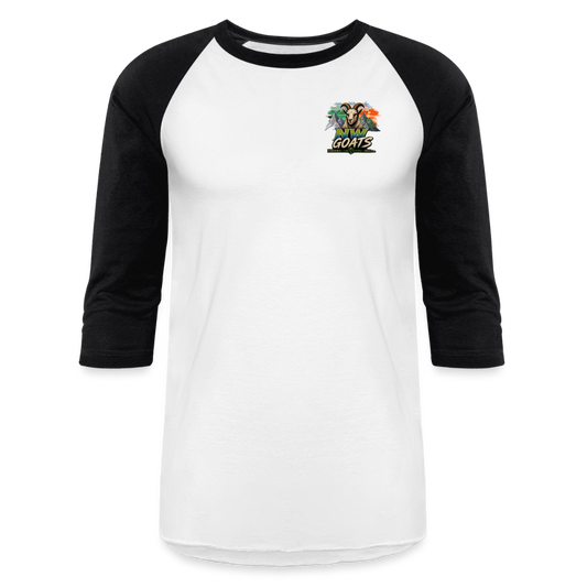 NW Goats Mountain | Baseball T-Shirt - white/black
