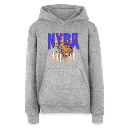 NYBA Youth Hoodie - heather grey