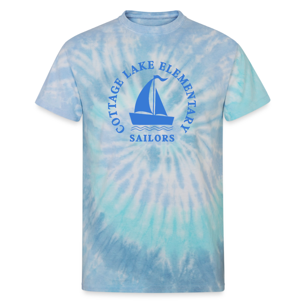 CL Spring | Blue | Unisex Tie Dye T-Shirt - blue lagoon