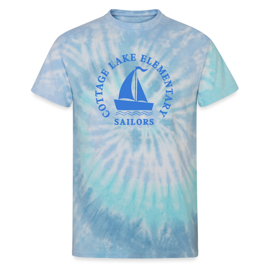 CL Spring | Blue | Unisex Tie Dye T-Shirt - blue lagoon