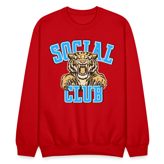 SOCIAL CLUB TIGER Crew - red