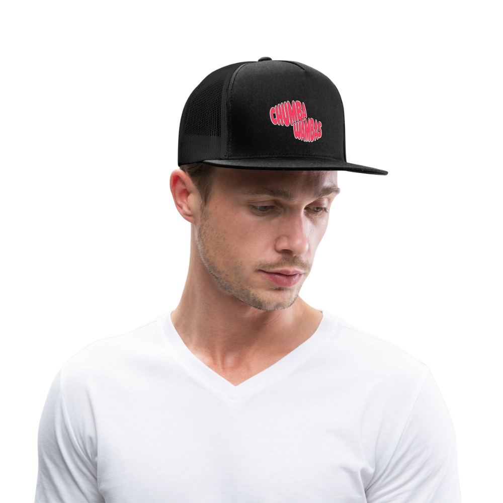 ChumbaWambas Mesh Snapback Hat - black/black