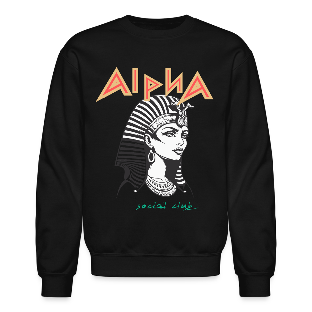 COZY AND CLEO CREWNECK - black