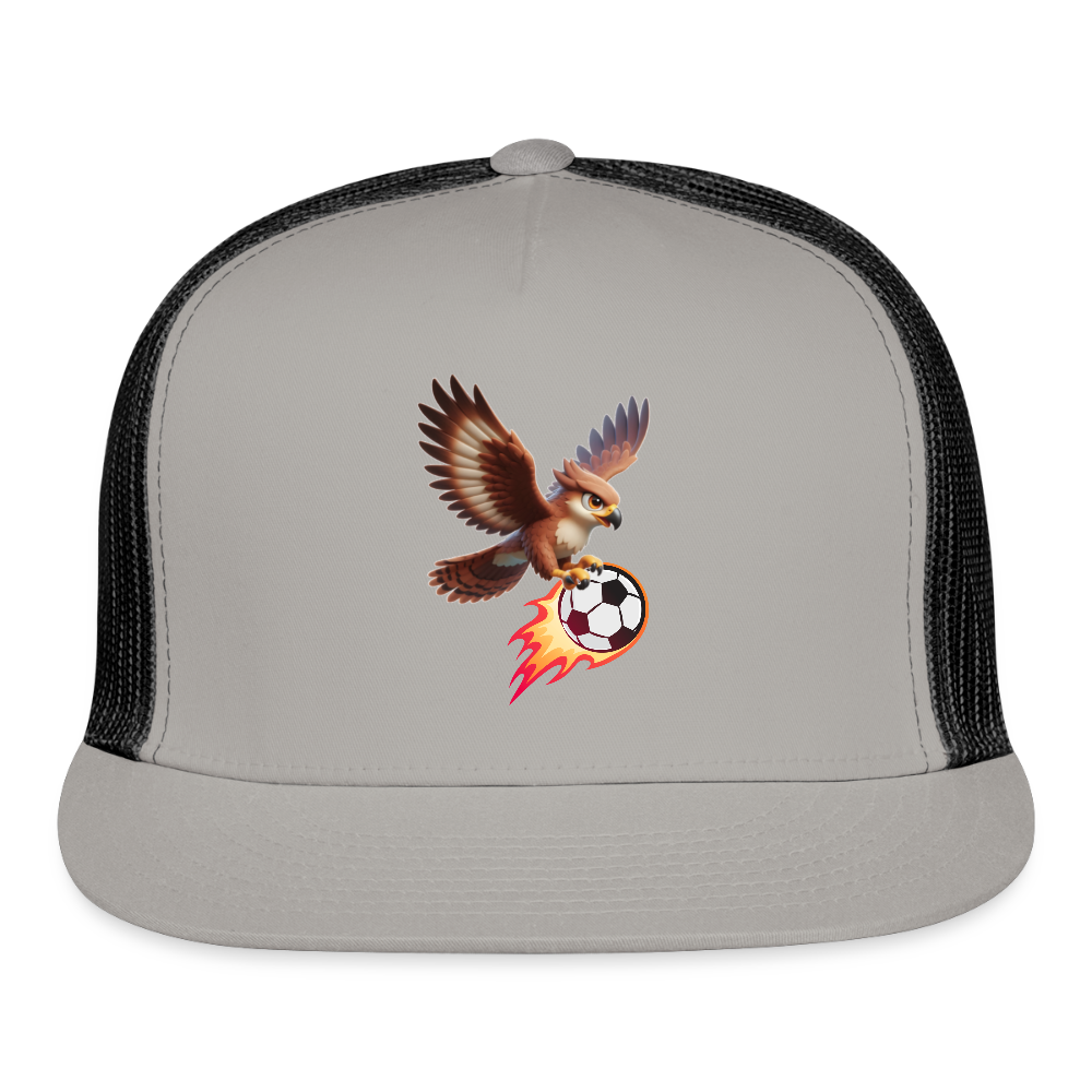 Fire Hawks Trucker Hat - gray/black
