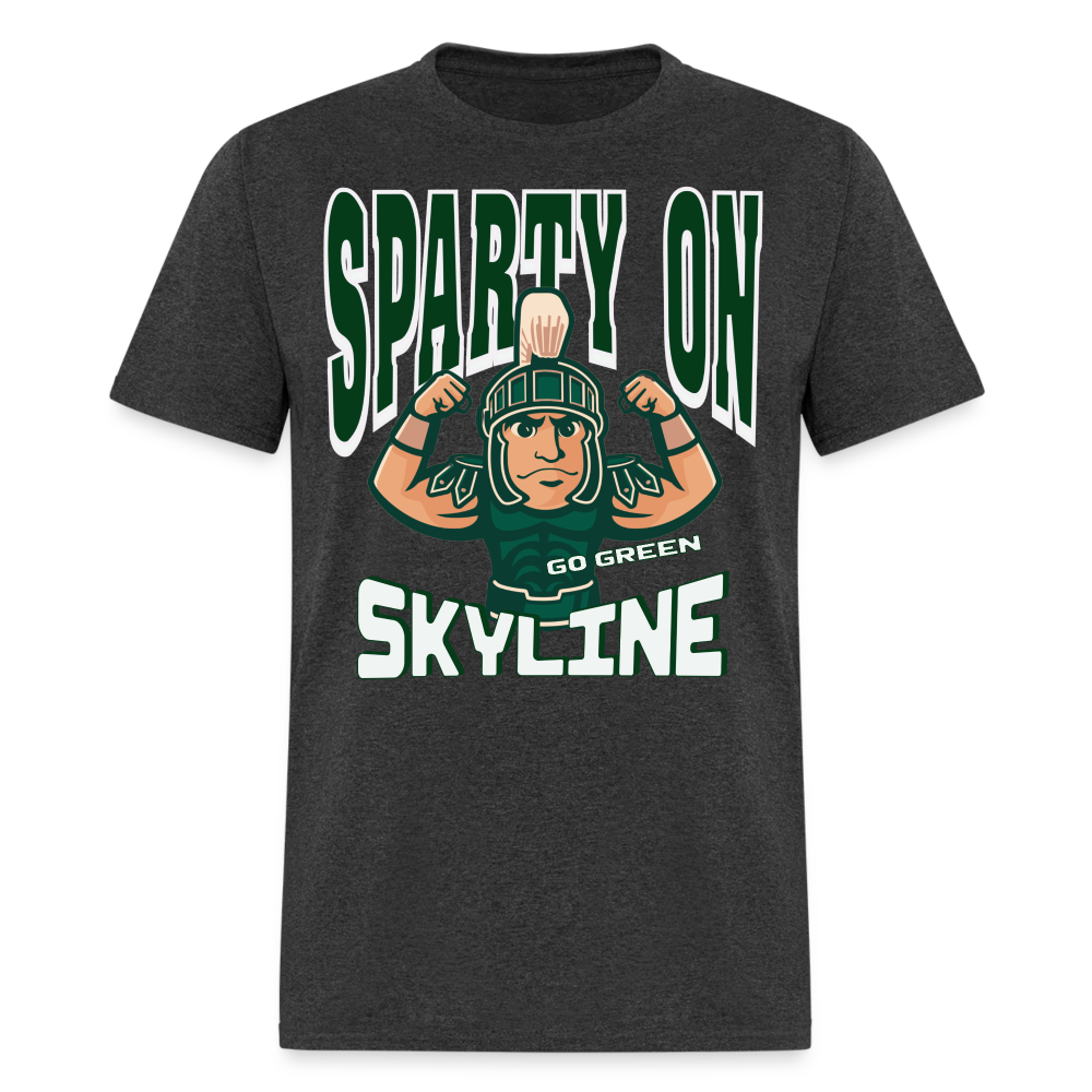 MUSCLE SPARTY ON Unisex Classic T-Shirt - heather black