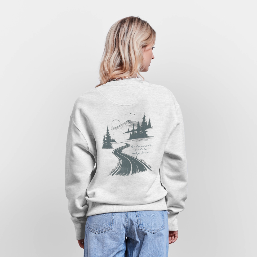 ROADS |  Oversized Organic Sweatshirt - cool heather grey
