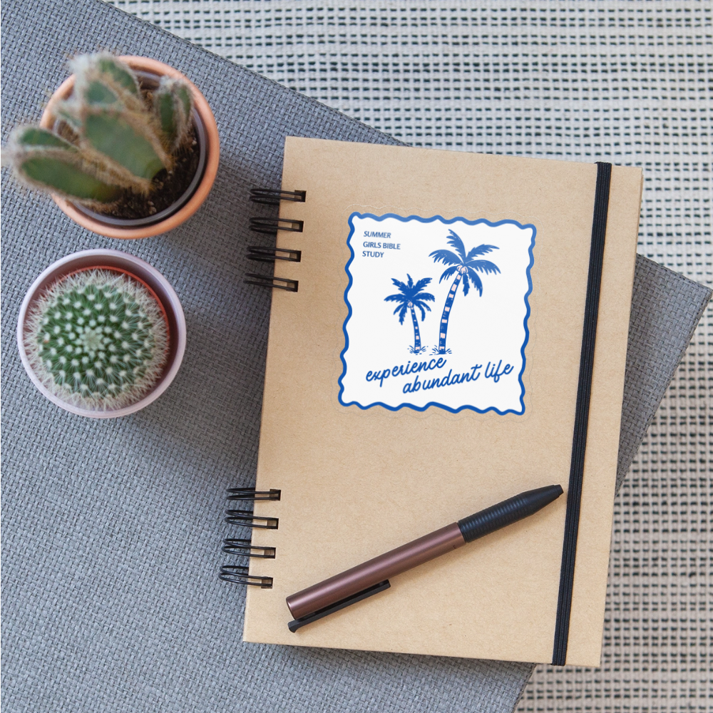 Bible Study white | Sticker - transparent glossy