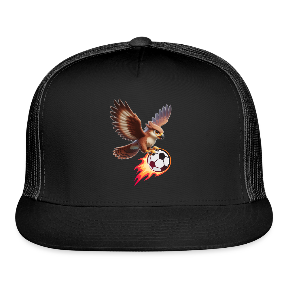 Fire Hawks Trucker Hat - black/black