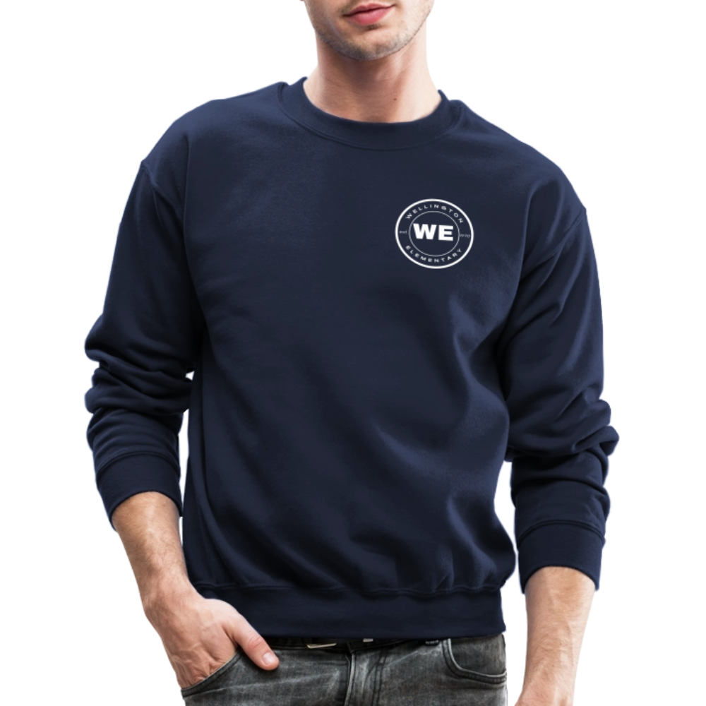 W,E, Small logo Crewneck Sweatshirt - navy