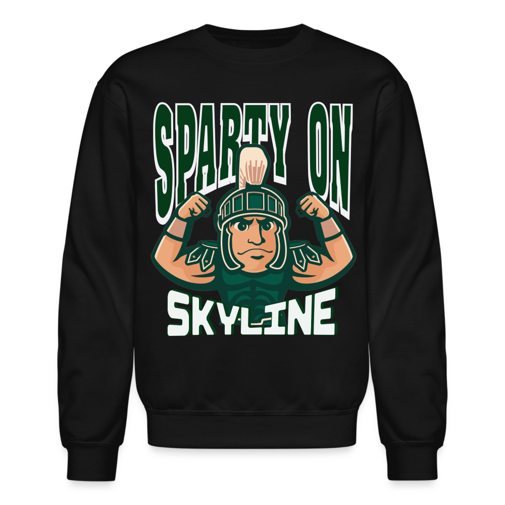 MUSCLE MAN SPARTY ON Crew - black