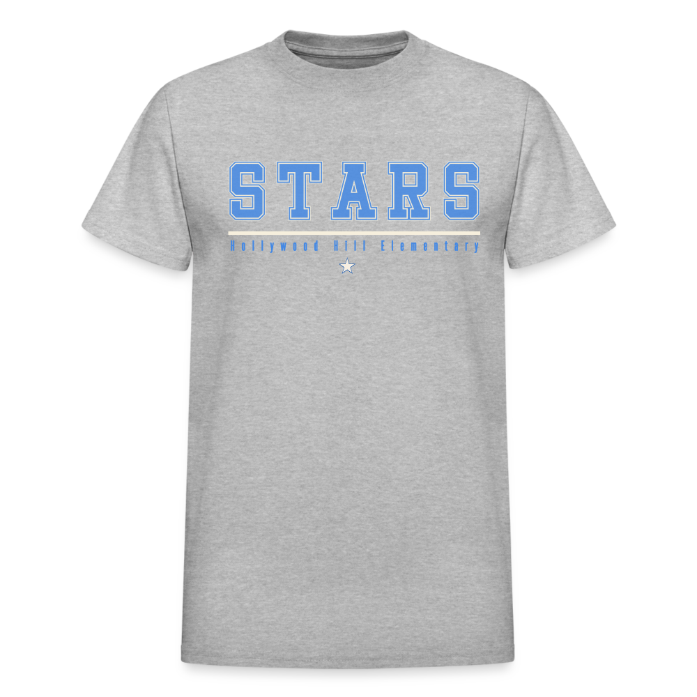 STARS UNDERLINED WITH STAR Adult T-Shirt - heather gray