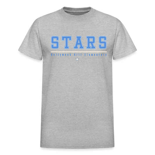 STARS UNDERLINED WITH STAR Adult T-Shirt - heather gray