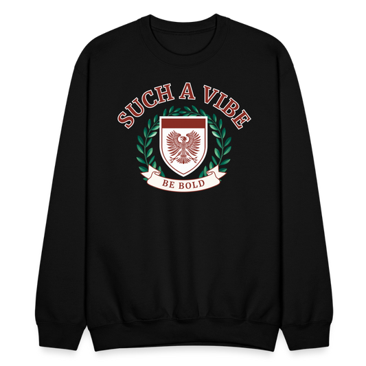 COZY AND VIBING CREWNECK - black