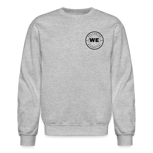 W.E. Small Logo Adult Unisex Crewneck Sweatshirt - heather gray