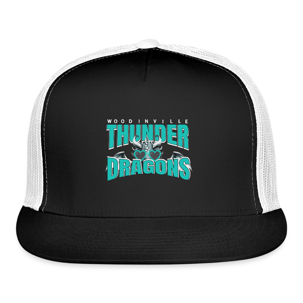 TD Mesh Snapback Hat - black/white
