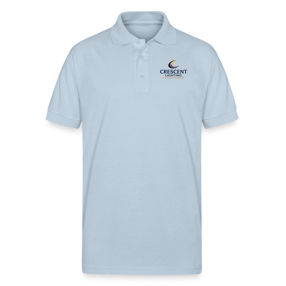 Crescent Lighting | Gildan Unisex 50/50 Jersey Polo - light blue