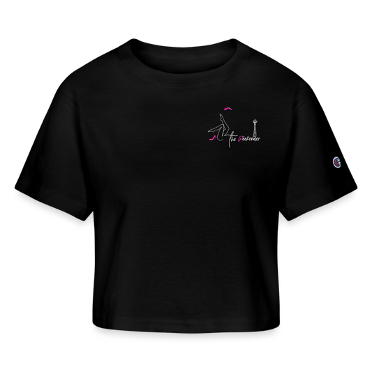 The Seattle Weekender Cropped T-Shirt - black