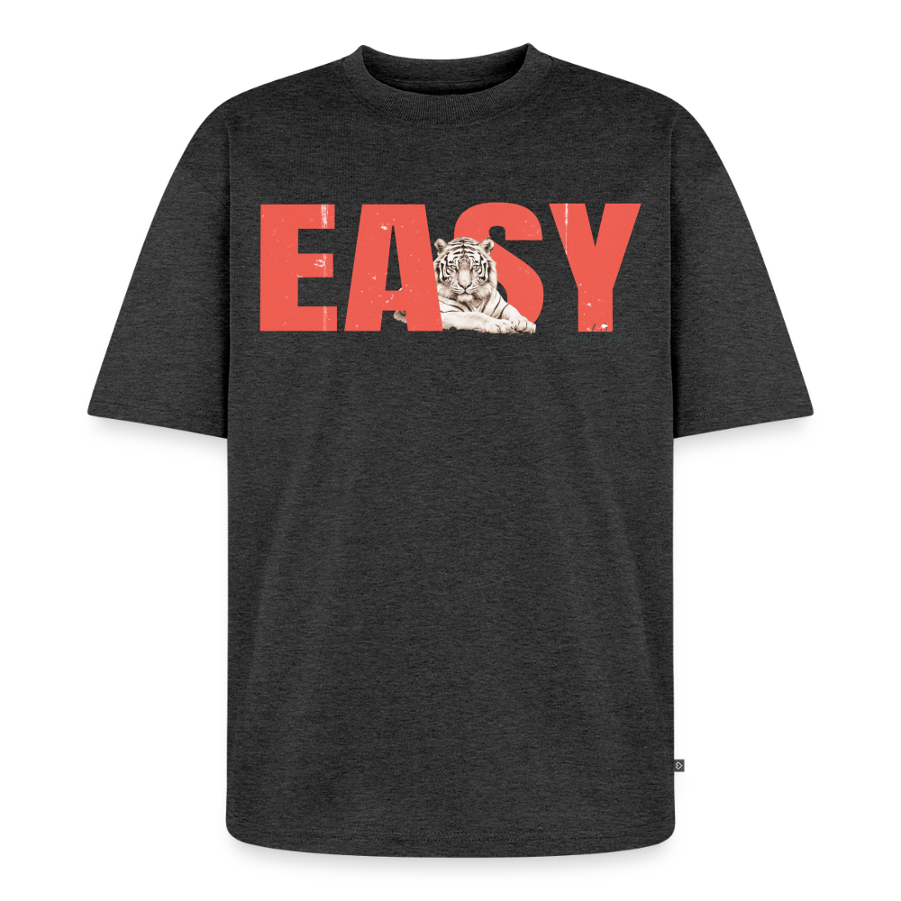 Easy | Oversized Organic T-Shirt - heather anthracite
