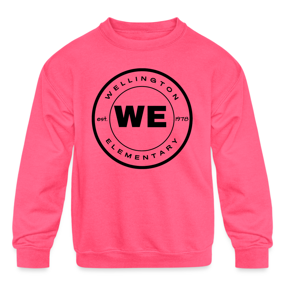 W.E. Kids' Crewneck Sweatshirt - neon pink