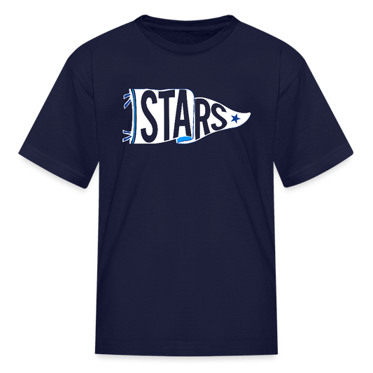HH STAR PENNANT W/ BLUE POP Kids' T-Shirt - navy