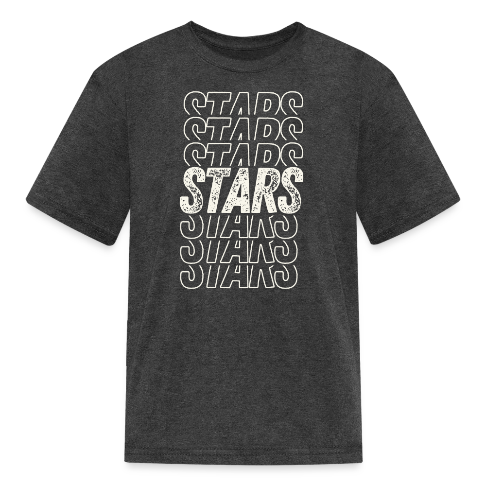 Stars on repeat HH Kids TEE - heather black