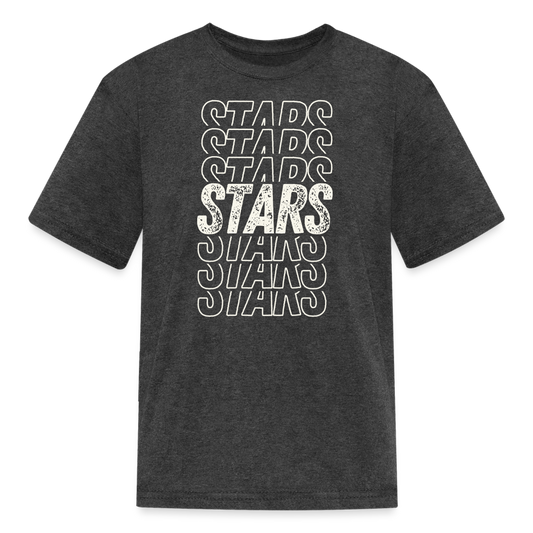 Stars on repeat HH Kids TEE - heather black