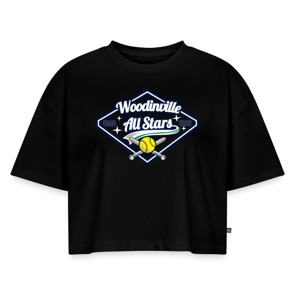 All Stars | Women's Flow Cropped T-Shirt - black