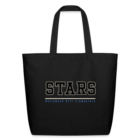 BLACK STARS Eco-Friendly Cotton Tote - black