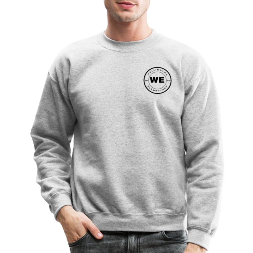 W.E. Small Logo Adult Unisex Crewneck Sweatshirt - heather gray