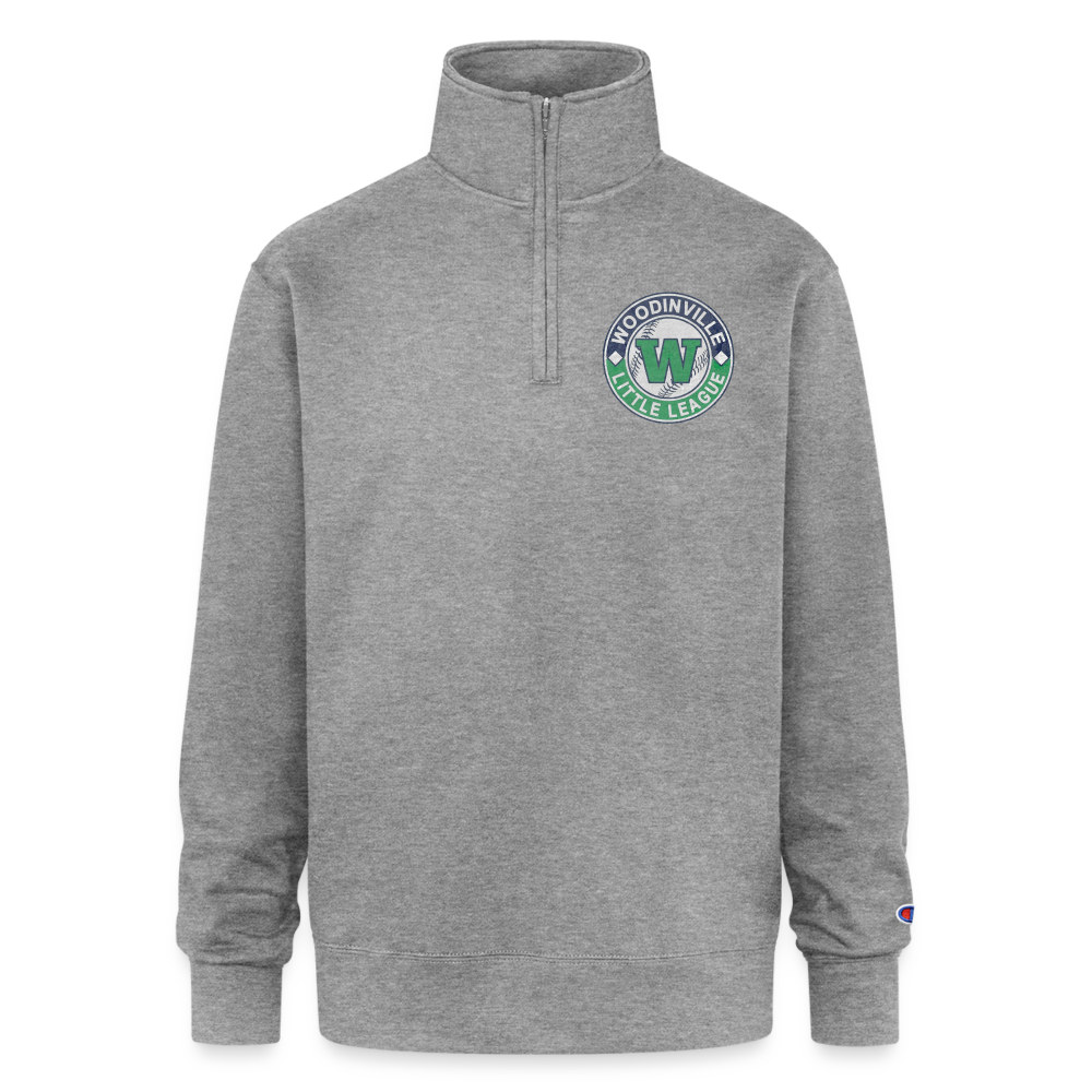 Woodinville LL Unisex 1/4 Zip Pullover Sweatshirt - heather gray